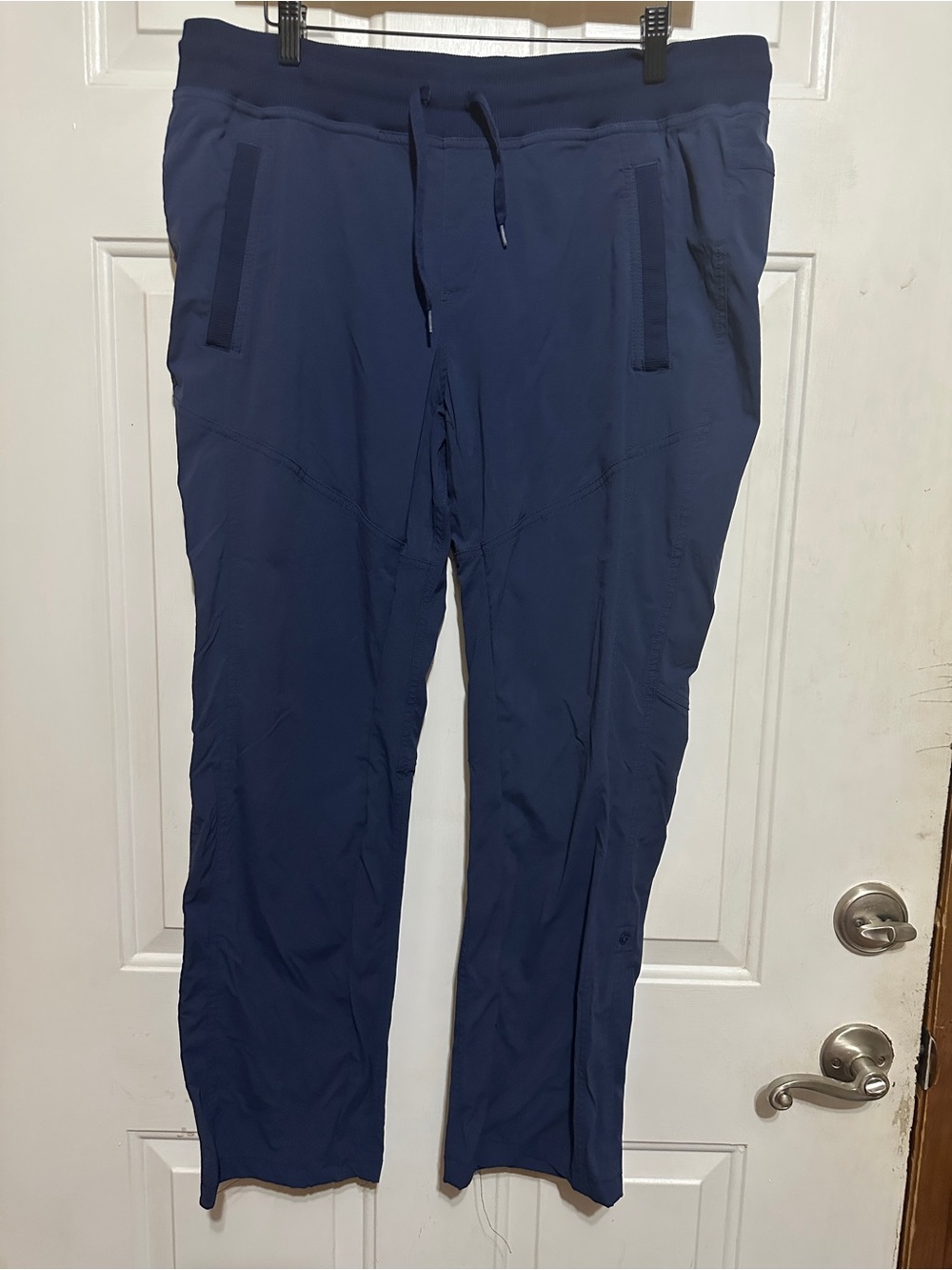 Marmot Cargo Pants Womens Size XL (12) Elda Navy Roll Up Hiking Outdoor N901158